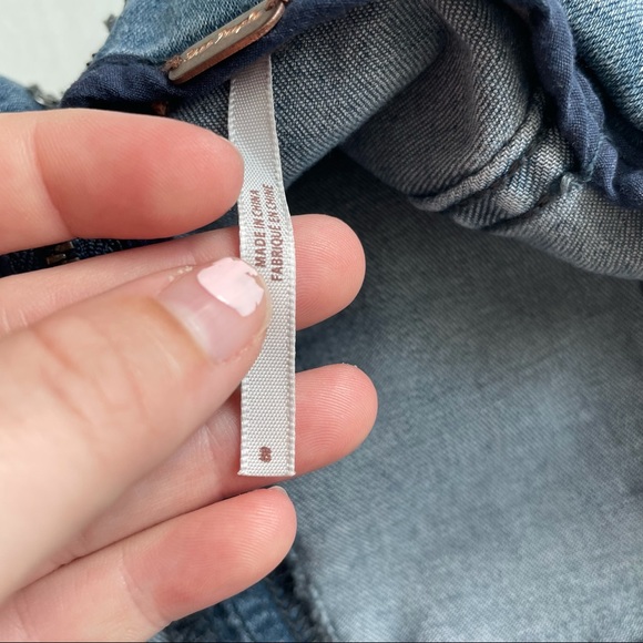 Free People Modern Femme Mini Skirt Jean Denim - Picture 8 of 8